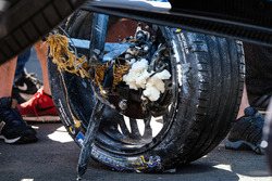 Crashed car of Sébastien Buemi, Renault e.Dams