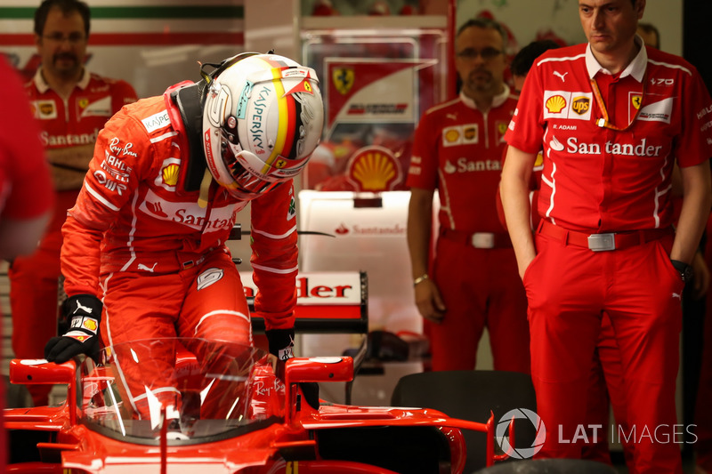 Sebastian Vettel, Ferrari SF70H, cockpit shield
