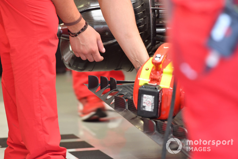 Ferrari SF-71H rear floor detail