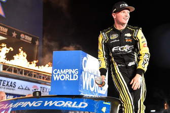 Race winner Justin Haley, GMS Racing, Chevrolet Silverado Fraternal Order Of Eagles