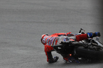 La scivolata di Andrea Dovizioso, Ducati Team