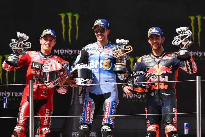 Enea Bastianini, Red Bull KTM Tech 3, Alex Márquez, Gresini Racing, Marc Márquez, Ducati Team