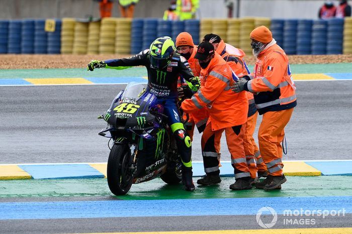 Valentino Rossi, Yamaha Factory Racing crash