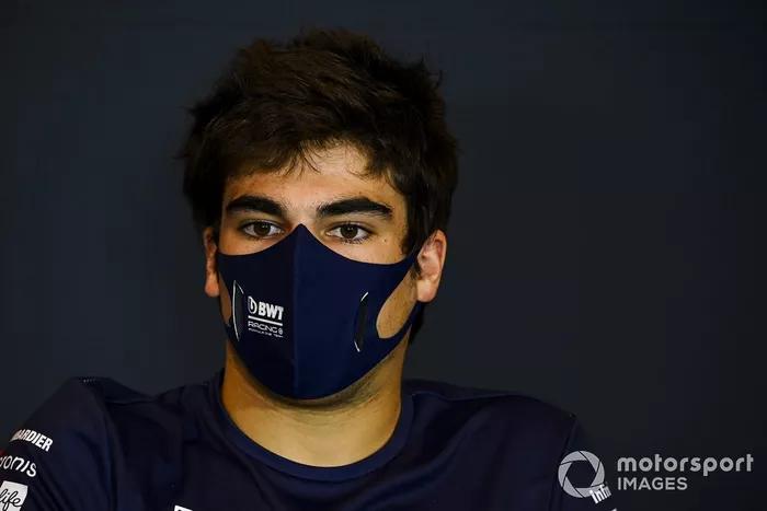 Lance Stroll, Racing Point, en la conferencia de prensa