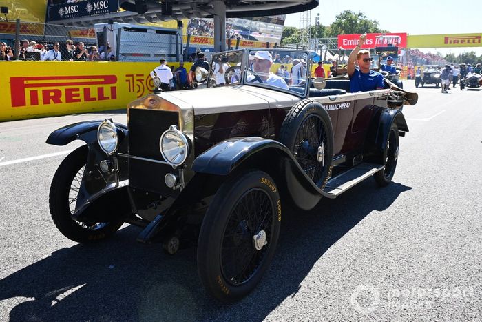 Mick Schumacher, Haas F1 Team en el desfile de pilotos
