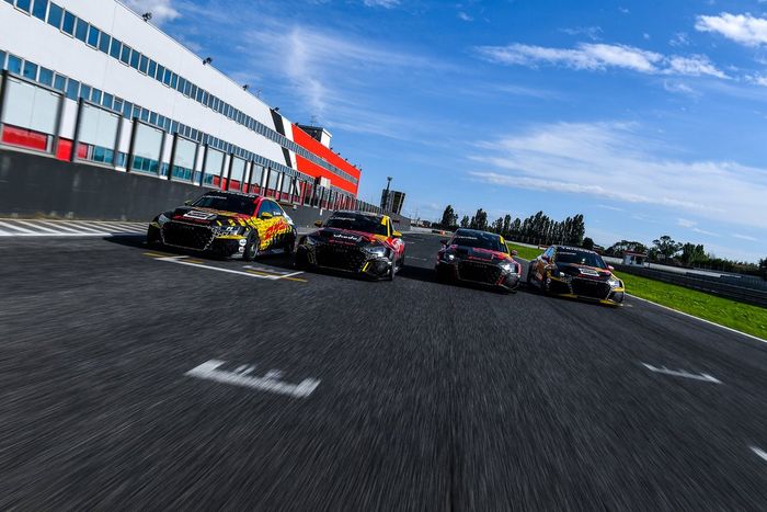 Gilles Magnus, Nathanaël Berthon, Frédéric Vervisch, Tom Coronel, Comtoyou Team Audi Sport, Audi RS 3 LMS TCR