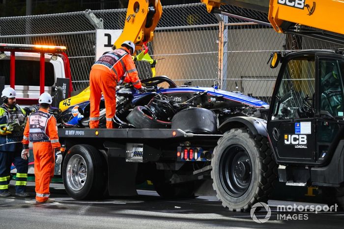 Los comisarios recuperan el coche de Franco Colapinto, Williams FW46