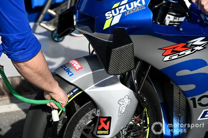 Detalle de la moto de Suzuki para 2021
