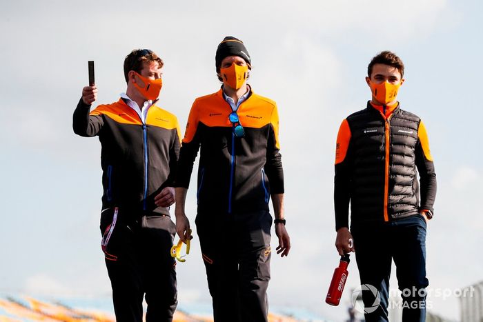 Lando Norris, McLaren, recorre la pista