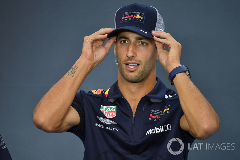 Daniel Ricciardo, Red Bull Racing in the press conference