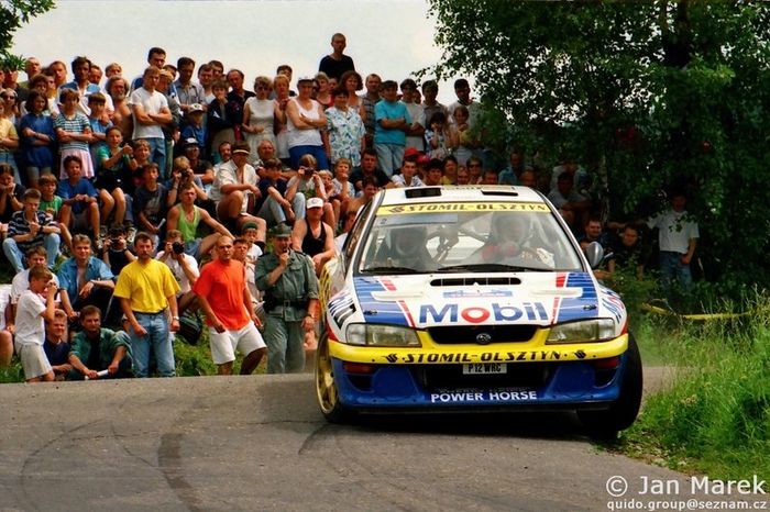 Krzysztof Hołowczyc, Maciej Wisławski, Subaru Impreza S3 WRC '97, Rajd Polski 1998