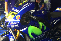 Valentino Rossi, Yamaha Factory Racing detalle de la moto