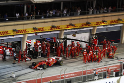 Boxenstopp: Sebastian Vettel, Ferrari SF70H