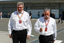 Ross Brawn, Managing Director of Motorsports, FOM, Chase Carey, Chairman, Formula One