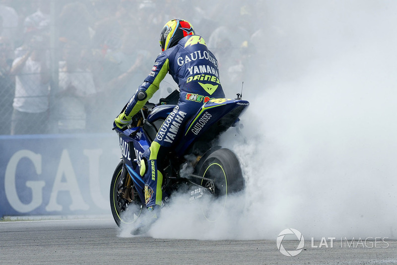 Le vainqueur Valentino Rossi, Yamaha Factory Racing