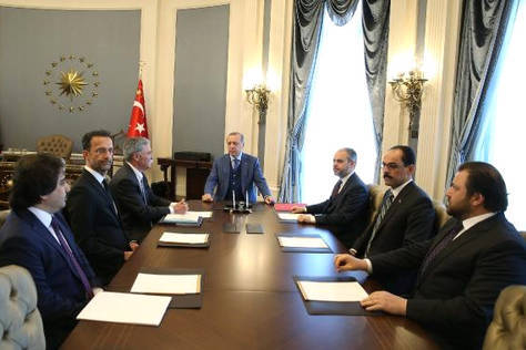 Pertemuan Presiden Turki, Recep Tayyip Erdogan, dengan CEO Formula 1, Chase Carey