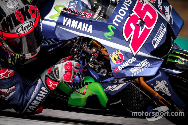 Maverick Vinales, Yamaha, mit neuer Verkleidung