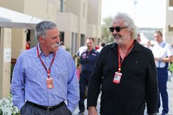 Chase Carey, Formula One Group Chairman with Flavio Briatore
