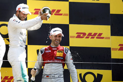 Podium: Race winner René Rast, Audi Sport Team Rosberg, second place Gary Paffett, Mercedes-AMG Team HWA