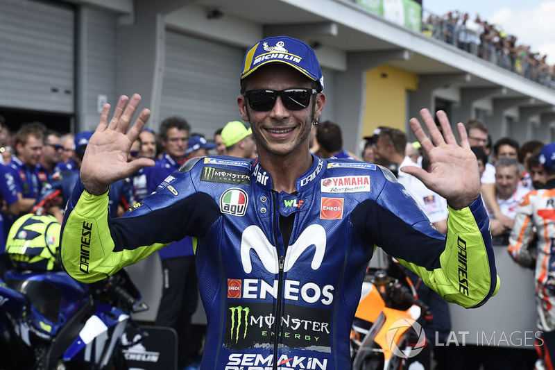 Il secondo classificato Valentino Rossi, Yamaha Factory Racing