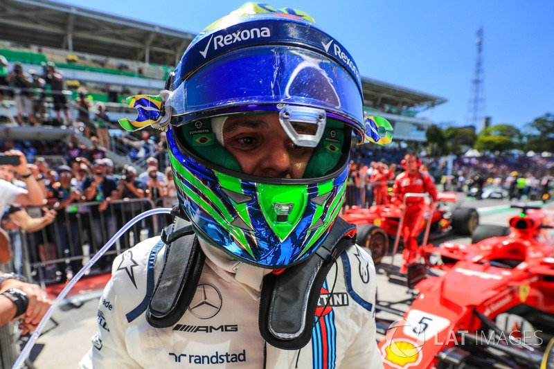 Felipe Massa, Williams celebra en parc ferme