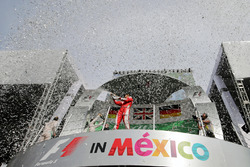 Podium: derde plaats Sebastian Vettel, Ferrari