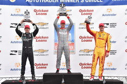 Podium: Sieger Will Power, Team Penske, Chevrolet; 2. Simon Pagenaud, Team Penske, Chevrolet; 3. Rya