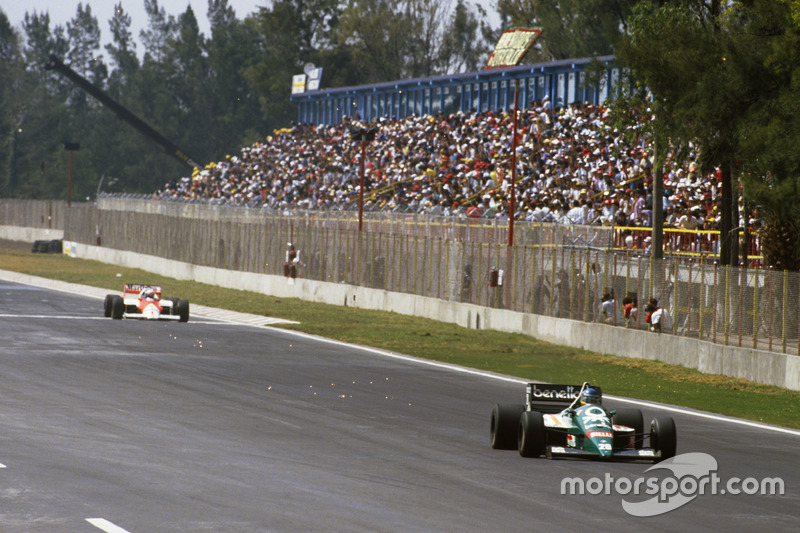 Gerhard Berger, Benetton lidera a Alain Prost, McLaren