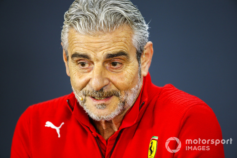 Maurizio Arrivabene, director del equipo, Ferrari, en la conferencia de prensa de los directores de equipo