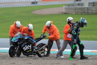 Sturz: Dennis Foggia, Sky Racing Team VR46