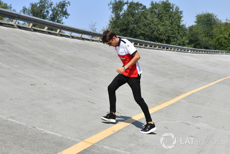 Charles Leclerc, Alfa Romeo Sauber F1 Team on the Monza banking