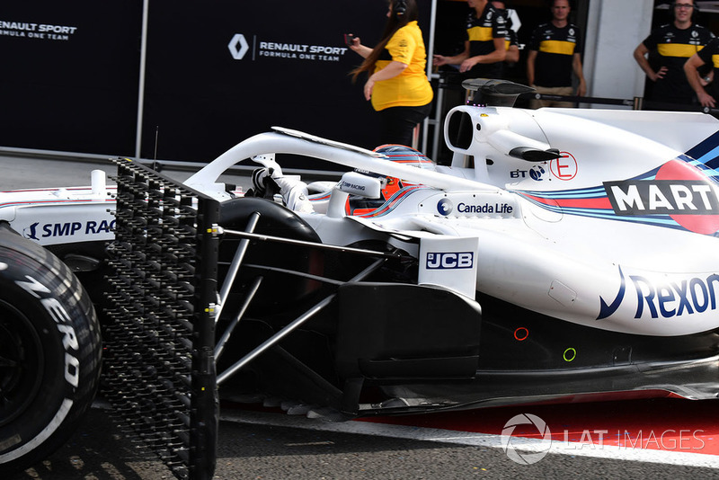 Robert Kubica, Williams FW41, con dei sensori aerodinamici