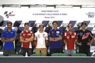 Andrea Iannone, Team Suzuki MotoGP, Jorge Lorenzo, Ducati Team, Marc Marquez, Repsol Honda Team, Valentino Rossi, Yamaha Factory Racing, Andrea Dovizioso, Ducati Team, Bagnaia