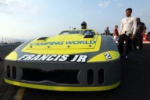 Ernie Francis Jr. at the  SRX race at Lucas Oil Raceway 