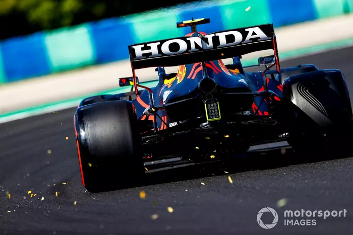 Max Verstappen, Red Bull Racing, en Parc Ferme