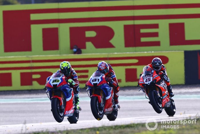 Alvaro Bautista, Team HRC, Leon Haslam, Team HRC, Scott Redding, Aruba.it Racing Ducati