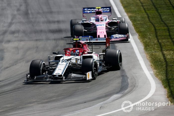 Antonio Giovinazzi, Alfa Romeo Racing C38, Lance Stroll, Racing Point RP19
