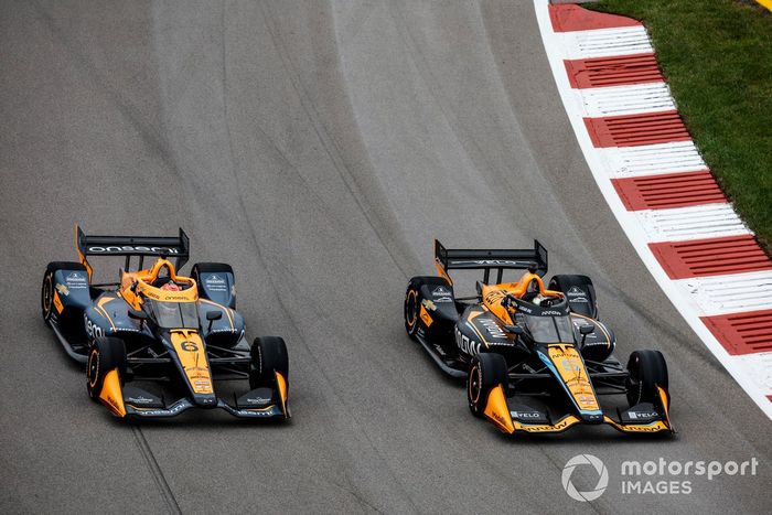 Felix Rosenqvist, Arrow McLaren Chevrolet, Patricio O'Ward, Arrow McLaren Chevrolet