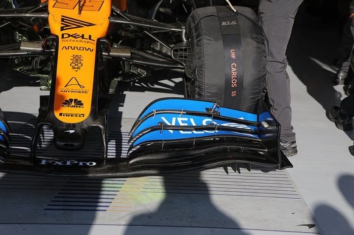 Delantera del McLaren MCL35
