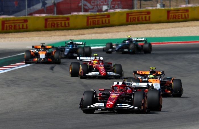 Charles Leclerc, Ferrari, Lewis Hamilton, Ferrari, Lando Norris, McLaren