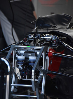 Détail de l'avant de la Haas F1