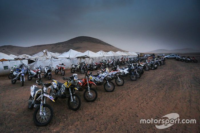 Aspectos del vivac esta mañana