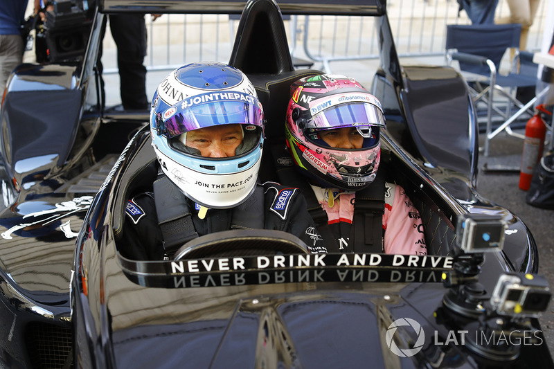 Mika Hakkinen et Sergio Perez, Force India