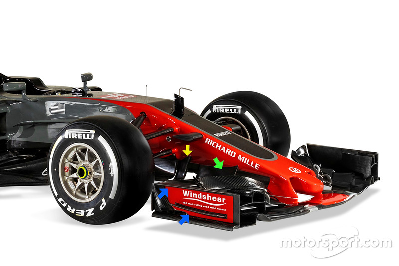 Haas F1 Team VF-17 detail