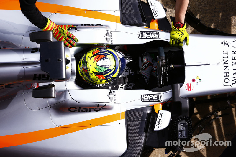 Sergio Perez, Force India, dans la voie des stands