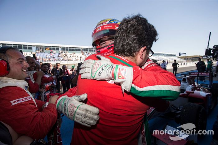 Charles Leclerc, PREMA Powerteam en parc ferme