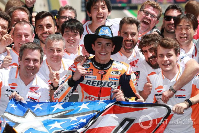 El ganador de la carrera Marc Marquez, Repsol Honda Team