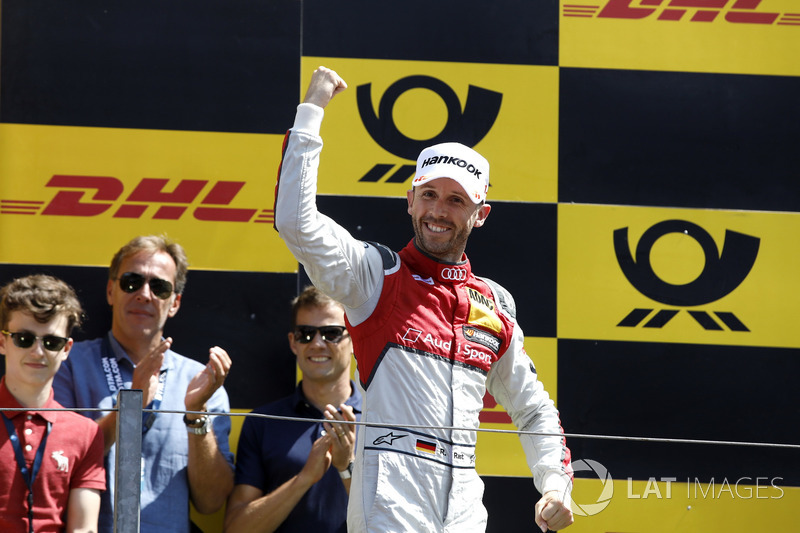 Podium: Race winner René Rast, Audi Sport Team Rosberg