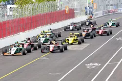 Actiebeeld van de start