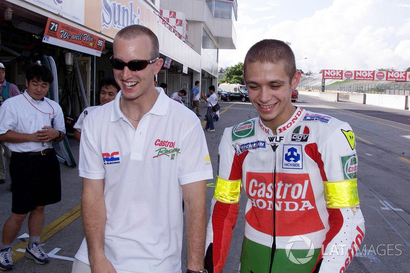 Colin Edwards y Valentino Rossi, Honda Racing